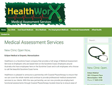 Tablet Screenshot of healthworx.net.au